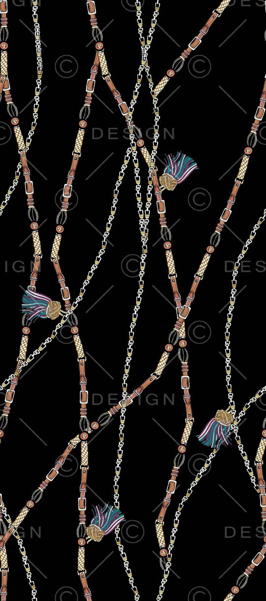 交织皮革腰带印花华亿平台图片