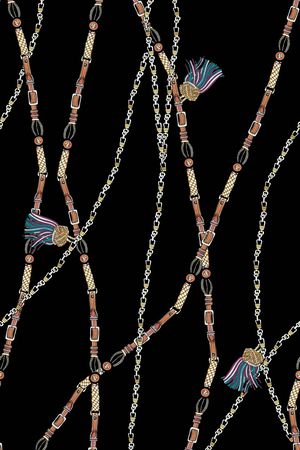 交织皮革腰带印花华亿平台图片