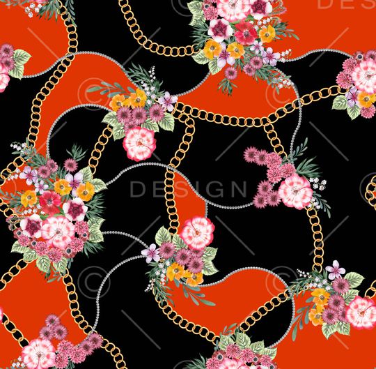 橙黑波浪分割背景印花华亿平台图片