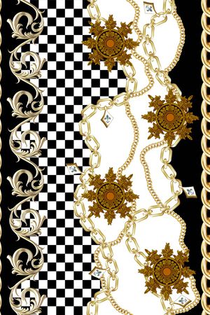 棋盘格拼接印花华亿平台图片