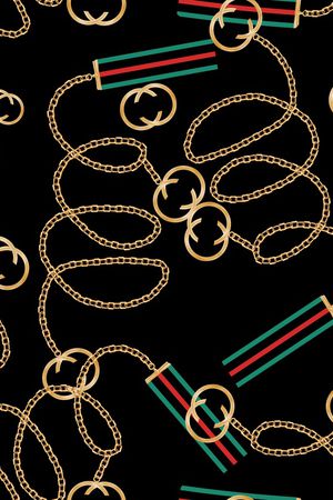 大牌奢侈风印花华亿平台图片