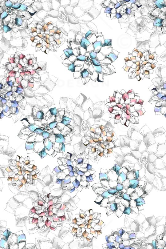 小清新印花华亿平台图片