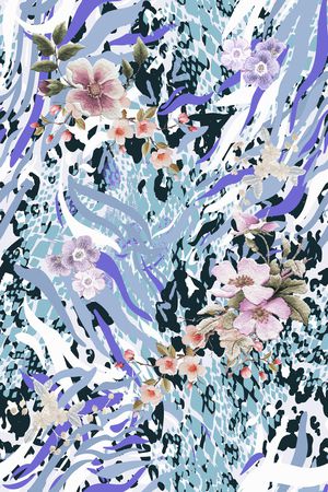 动物纹印花华亿平台图片