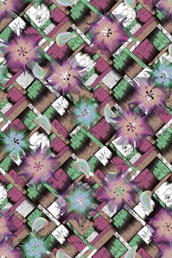 抽象印花华亿平台图片