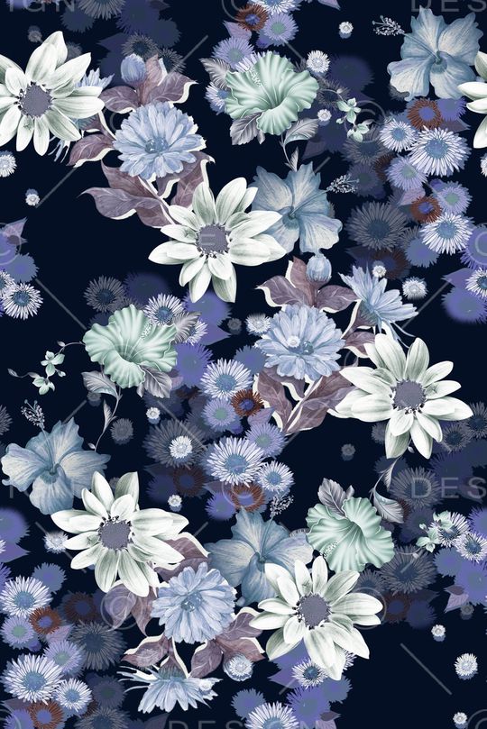 菊花印花华亿平台图片