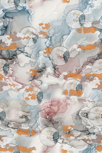 晕染肌理印花华亿平台图片