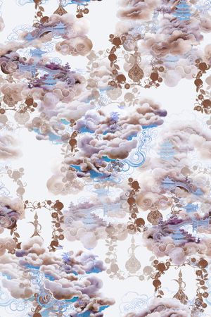 中国风印花华亿平台图片