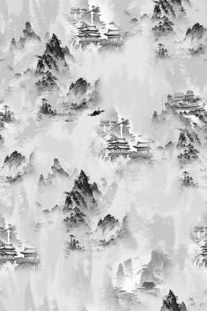 中国风印花华亿平台图片