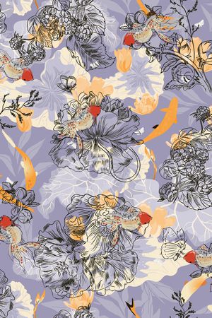 荷花印花华亿平台图片