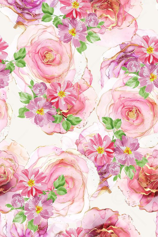 抽象花卉印花华亿平台图片