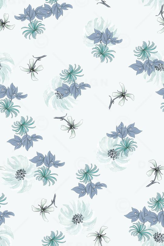 小清新印花华亿平台图片