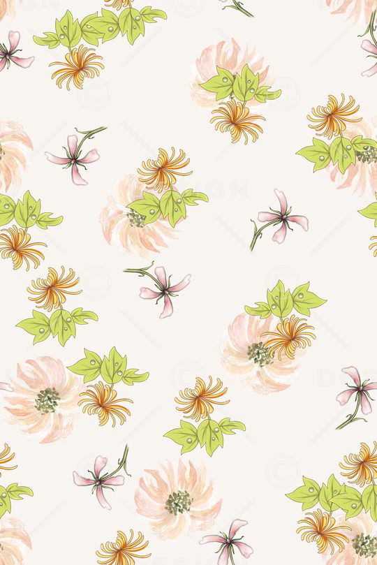 小清新印花华亿平台图片