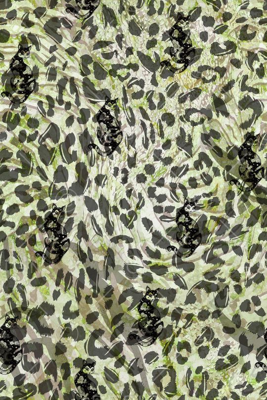 卡通动物印花华亿平台图片