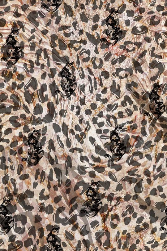 豹纹印花华亿平台图片