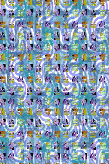 抽象印花华亿平台图片