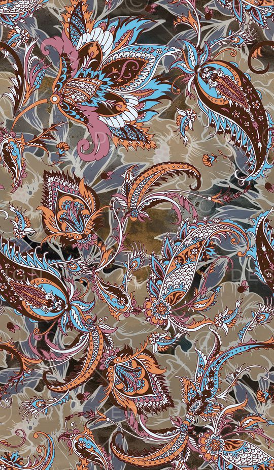 古典花纹印花华亿平台图片