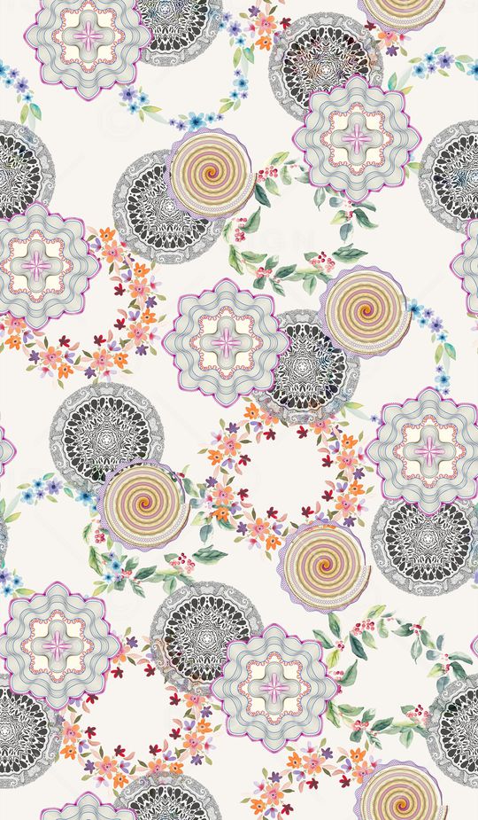 小清新印花华亿平台图片