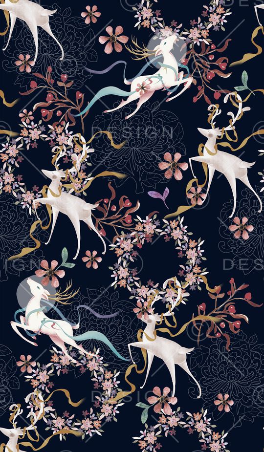 古典花纹印花华亿平台图片