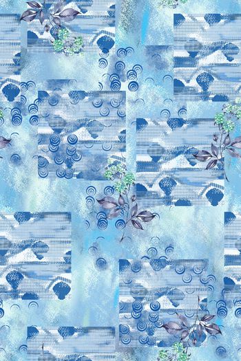 晕染肌理印花华亿平台图片