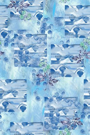 晕染肌理印花华亿平台图片