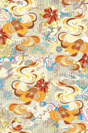 古典花纹印花华亿平台图片