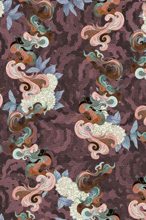 中国风印花华亿平台图片