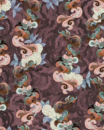 中国风印花华亿平台图片