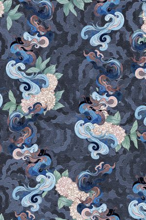 古典花纹印花华亿平台图片