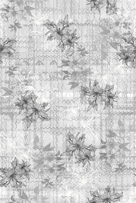 彩色几何印花华亿平台图片