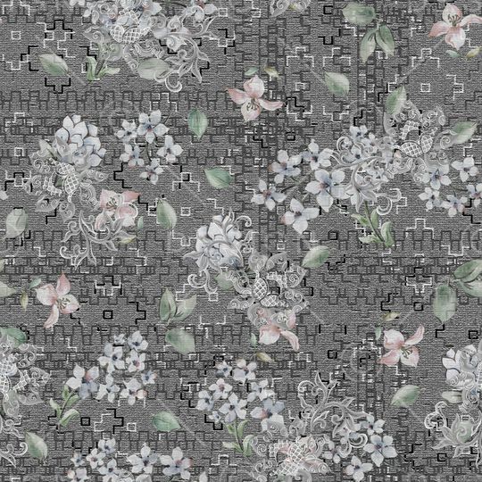 古典花纹印花华亿平台图片