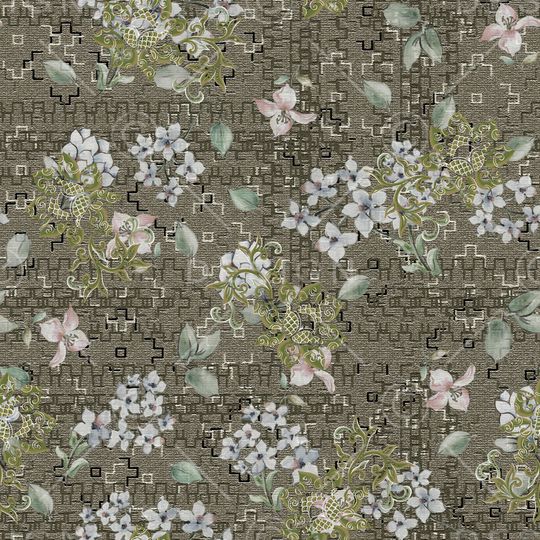 古典花纹印花华亿平台图片