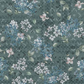 花卉印花华亿平台图片