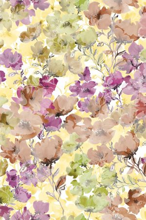 抽象花卉印花华亿平台图片