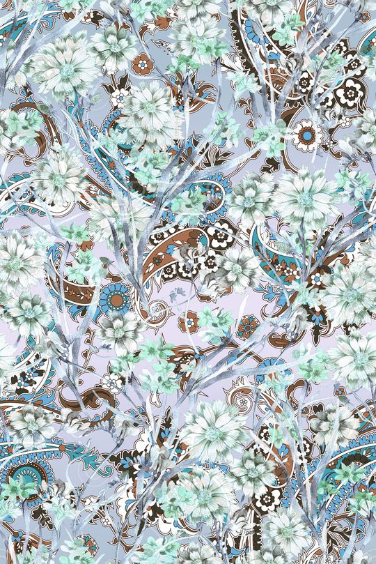 古典花纹印花华亿平台图片