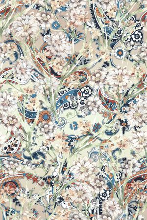 古典花纹印花华亿平台图片