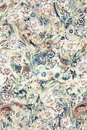 古典花纹印花华亿平台图片