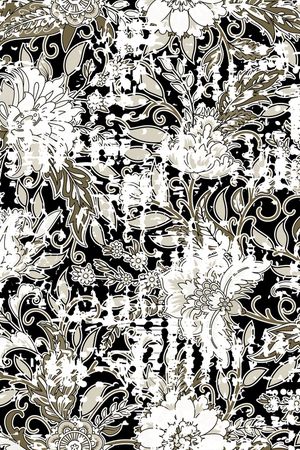 古典花纹印花华亿平台图片