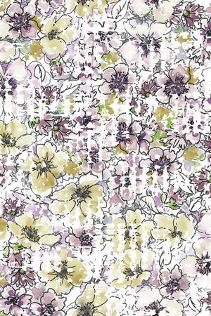 花卉印花华亿平台图片