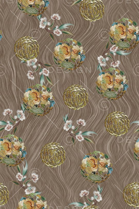 中国风印花华亿平台图片