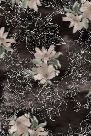 花卉印花华亿平台图片