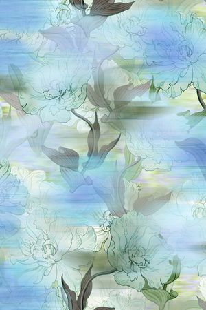 晕染肌理印花华亿平台图片