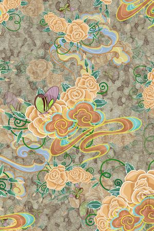 中国风印花华亿平台图片