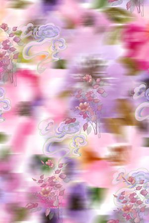 晕染肌理印花华亿平台图片