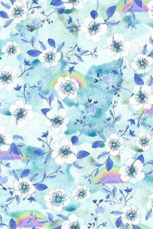 小清新印花华亿平台图片