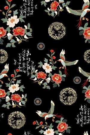 中国风印花华亿平台图片