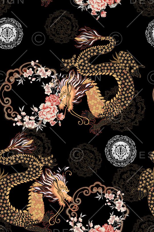 中国风印花华亿平台图片