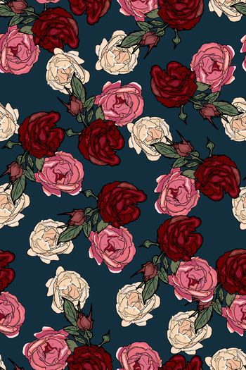 花卉印花华亿平台图片