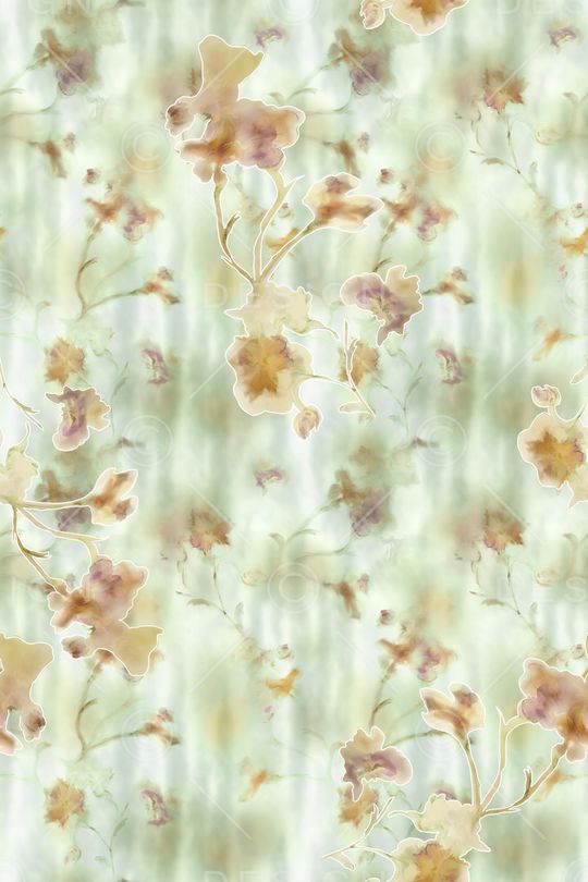 抽象花卉印花华亿平台图片