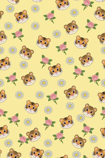 卡通动物印花华亿平台图片