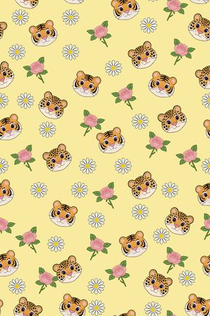 卡通动物印花华亿平台图片